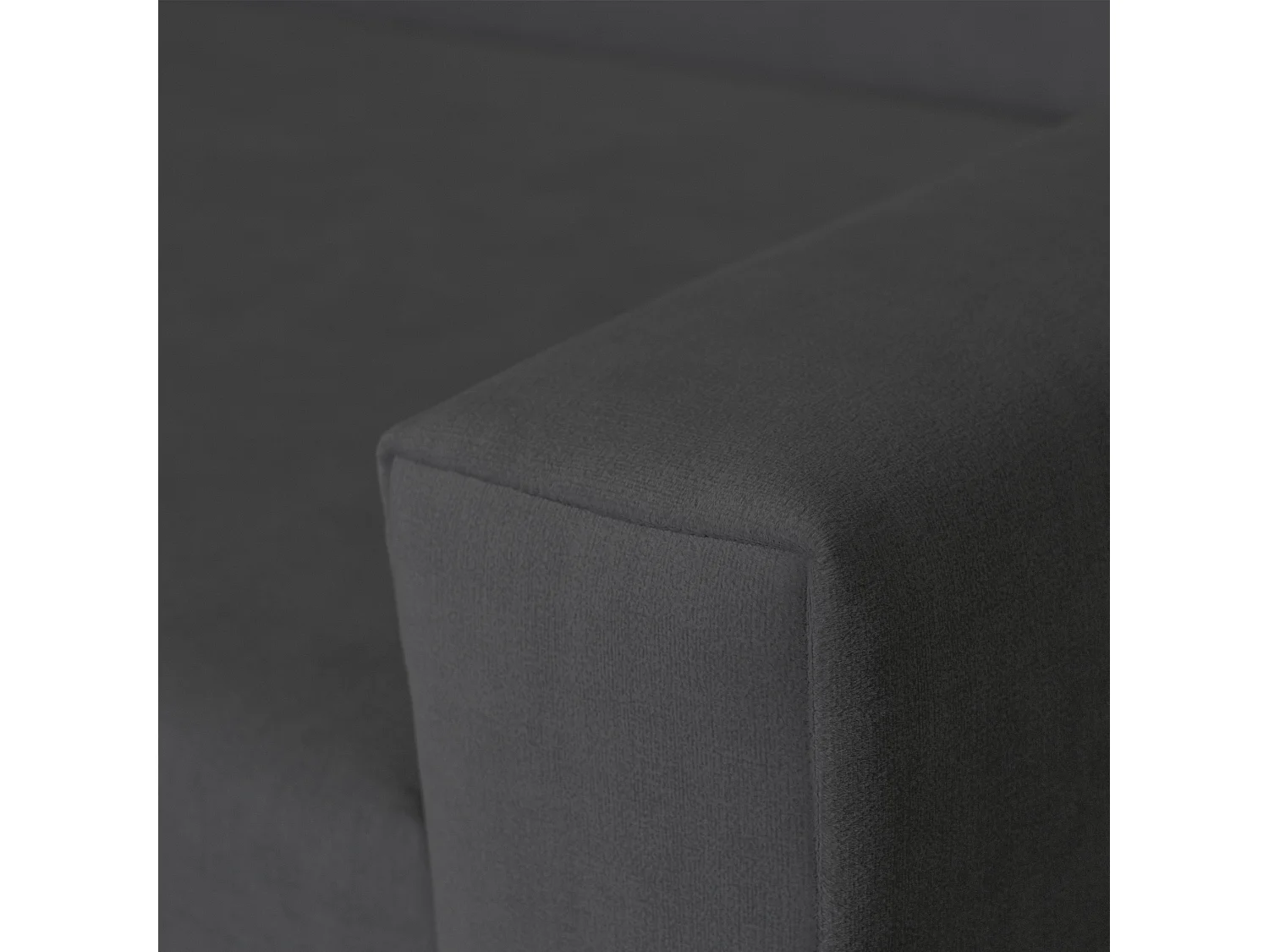 Vega U Wohnlandschaft mit Schlaffunktion und 2 Bettkasten Ecksofa in U-Form Verstellbare Kopfstützen Samt-Stoff Best 305x151 cm (Graphit)