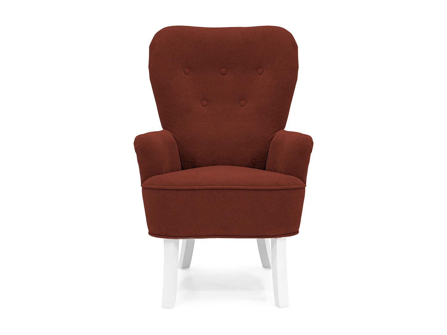 Retro-Sessel Sofiland Velo mit Velo-Stoffbezug – Farbe Terrakotta