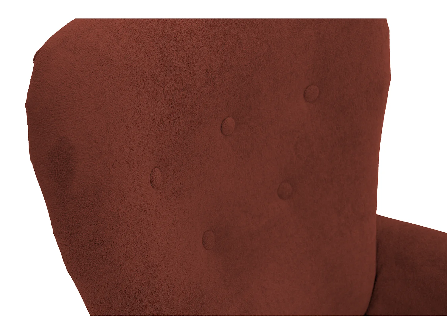 Retro-Sessel Sofiland Velo mit Velo-Stoffbezug – Farbe Terrakotta