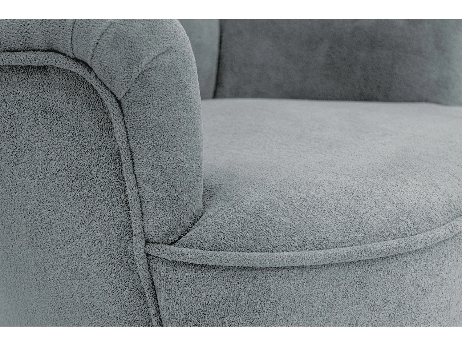 Retro-Sessel Sofiland Velo mit Velo-Stoffbezug – Farbe Grau