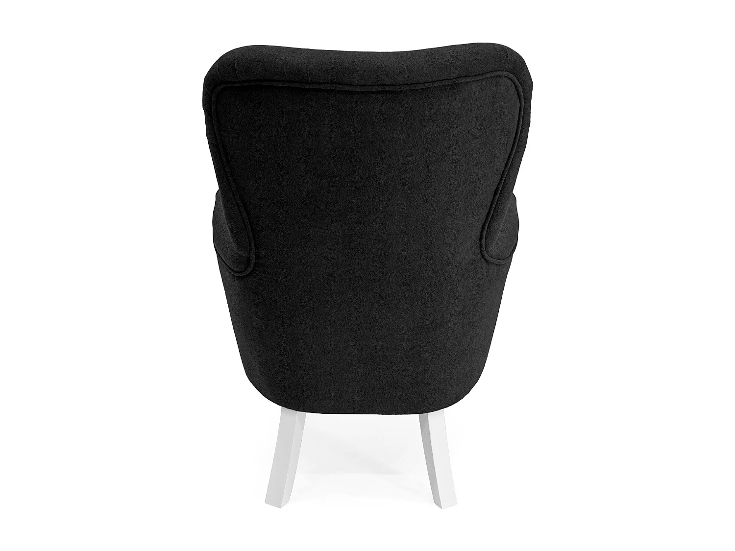 Retro-Sessel Sofiland Velo, gepolstert mit Stoff Velo – Farbe Schwarz