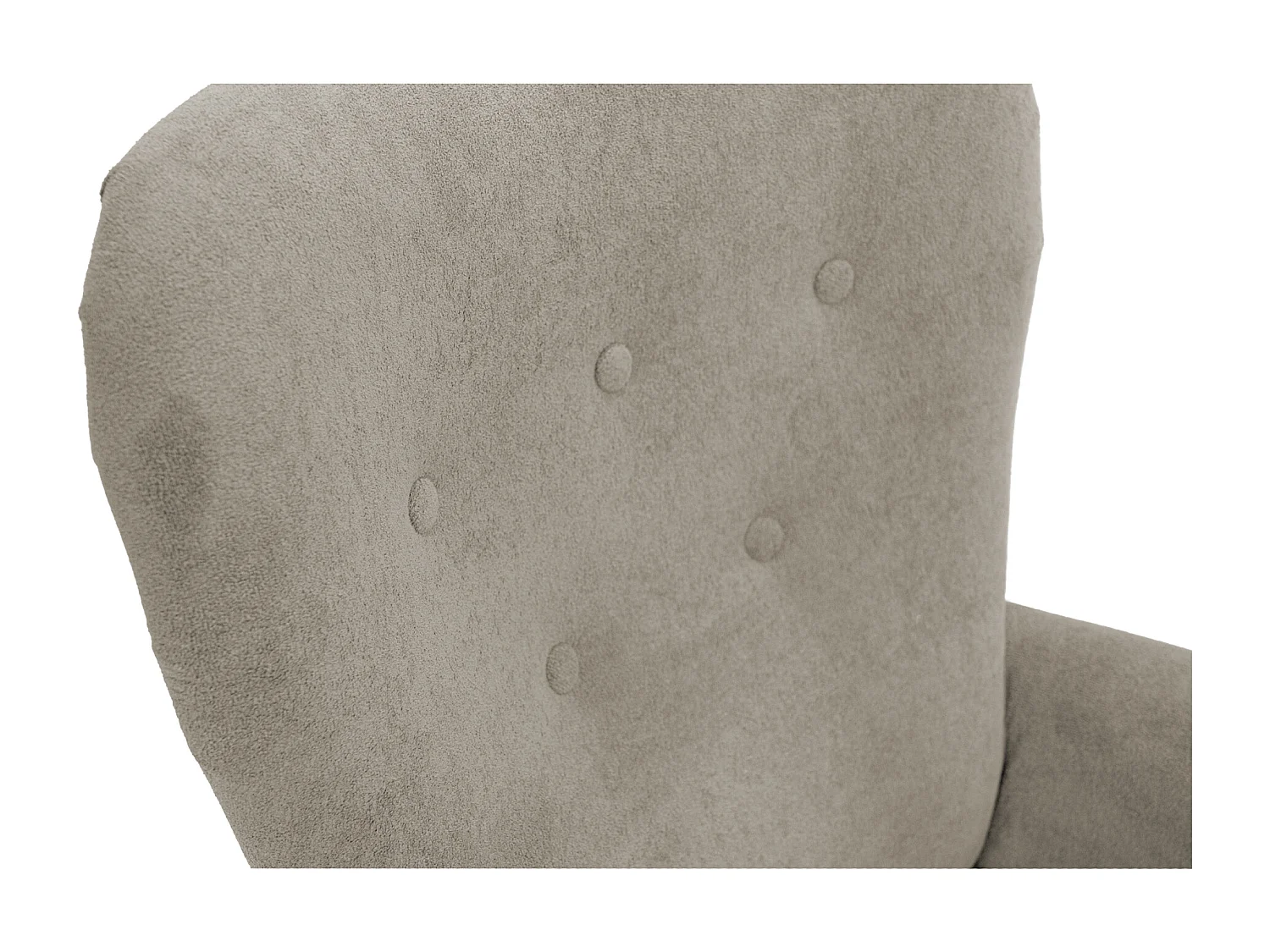 Retro-Sessel Sofiland Velo mit Velo-Stoffbezug – Farbe Latte