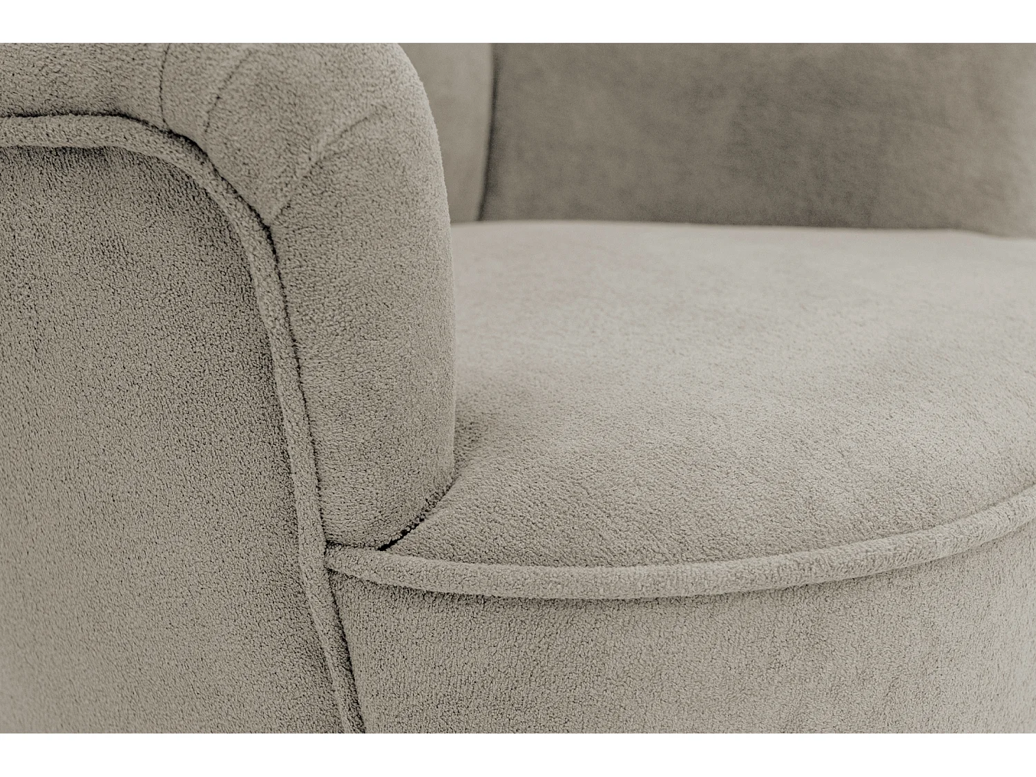 Retro-Sessel Sofiland Velo mit Velo-Stoffbezug – Farbe Latte