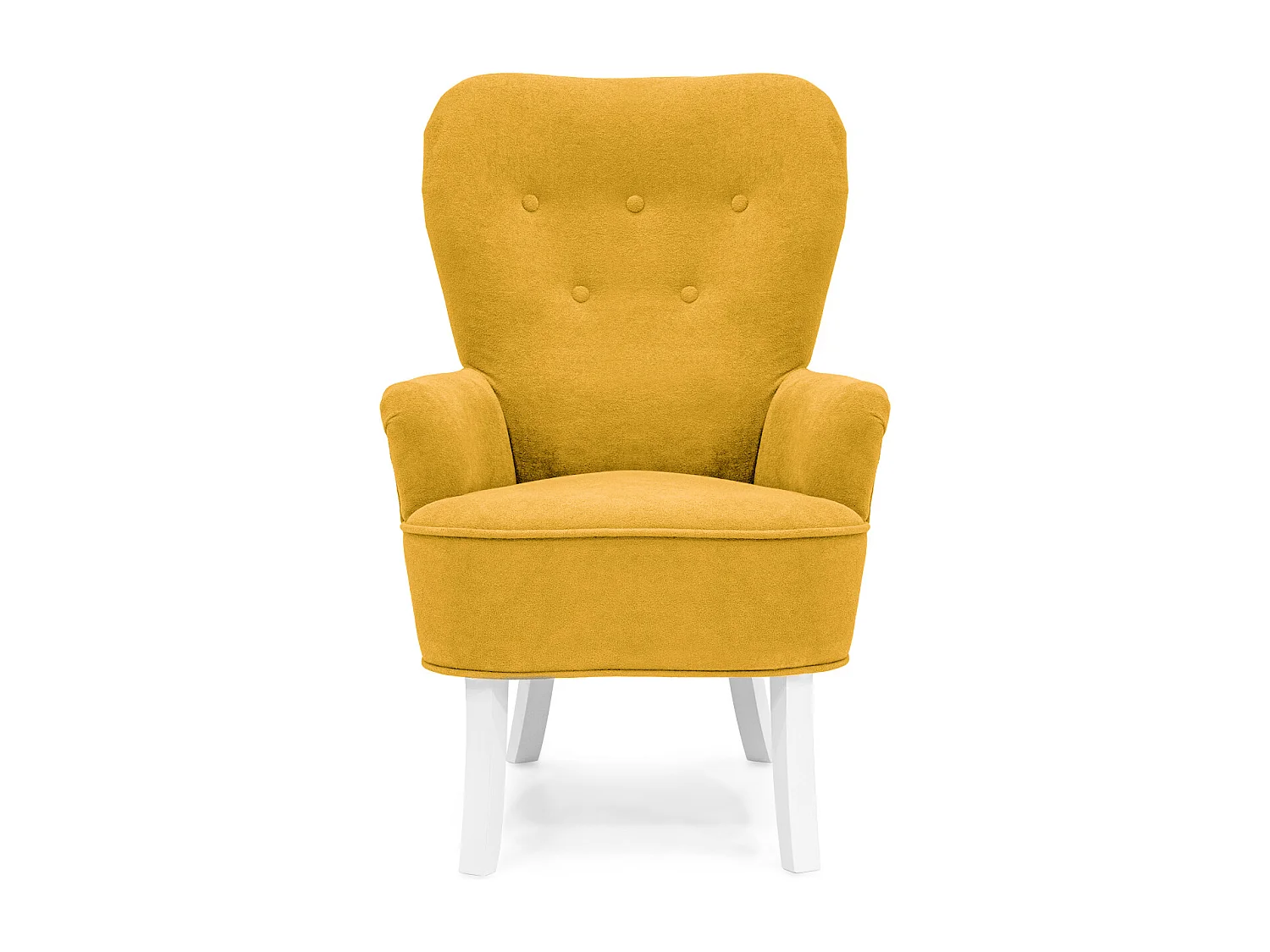 Retro-Sessel Sofiland Velo mit Velo-Bezug – Farbe Gelb