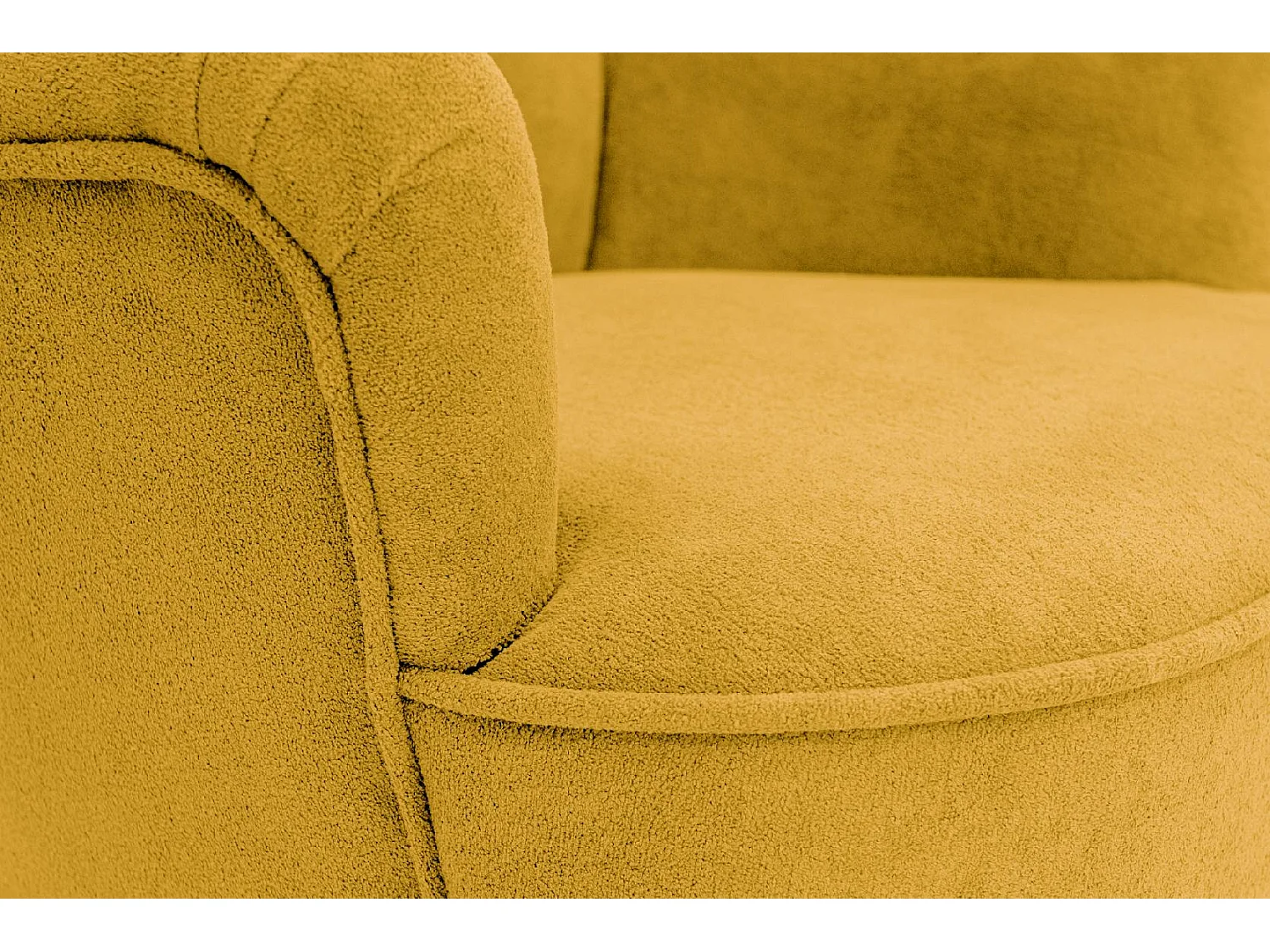 Retro-Sessel Sofiland Velo mit Velo-Bezug – Farbe Gelb