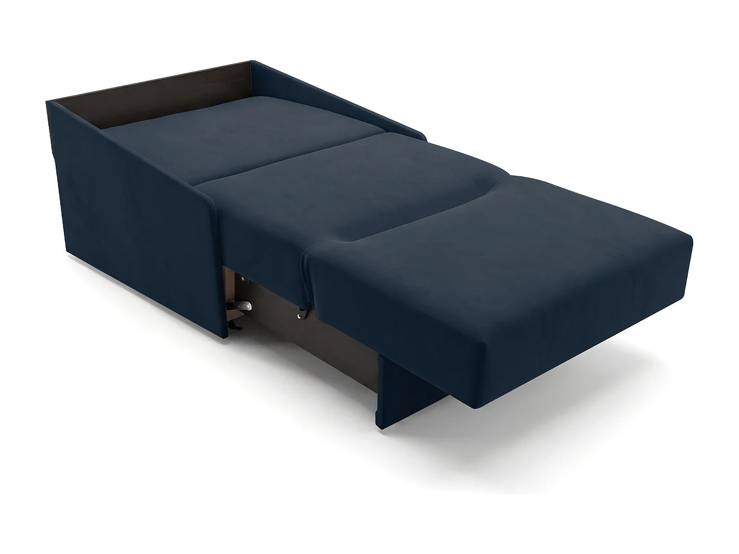 Jupiter Schlafsessel mit Bettkasten & Schlaffunktion 90x105 cm Samt-Velvet  Schwarz