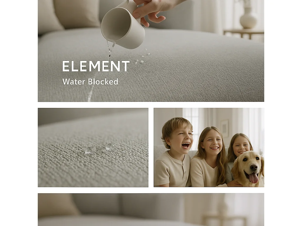 Große U-Form Schlafsofa mit Bettkasten & Agmamito Element Bezug, Dunkelbraun Magnum U Sofiland