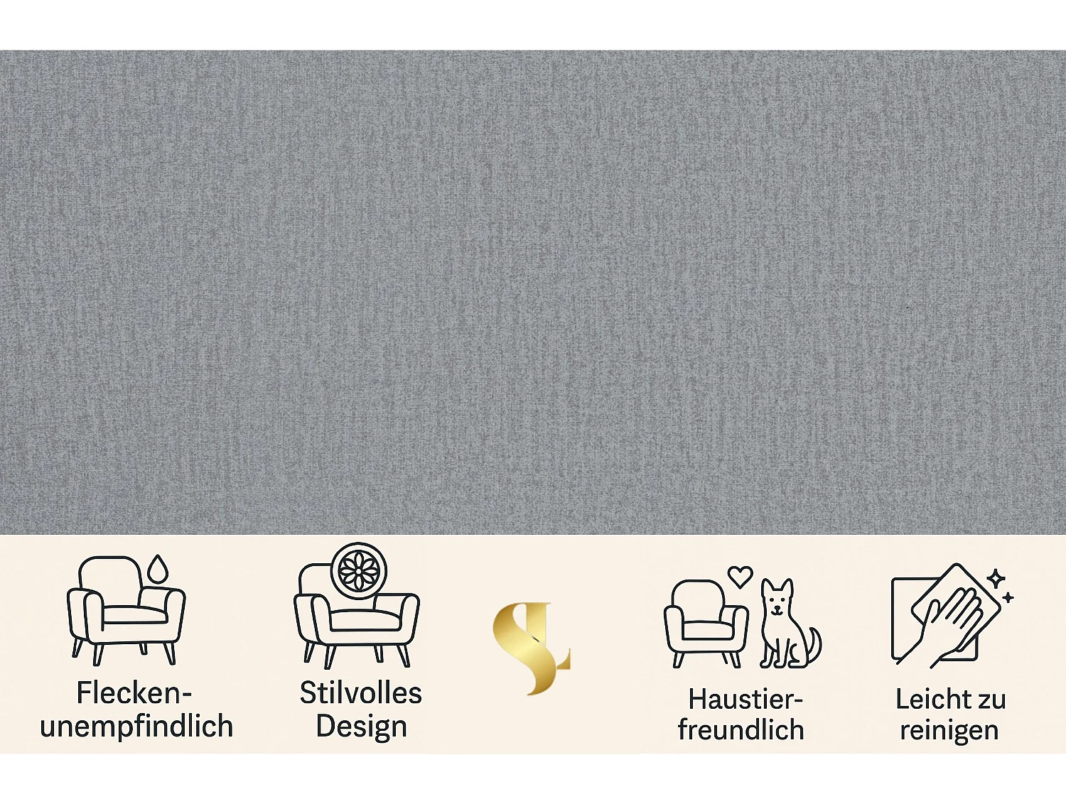 Sofiland Aller XXL U-Form Ecksofa links mit Schlaffunktion, Couchgarnitur mit 2 Bettkästen, Wohnzimmersofa Hellgrau MONOLITH 84, Sofa, Bettsofa, Couch