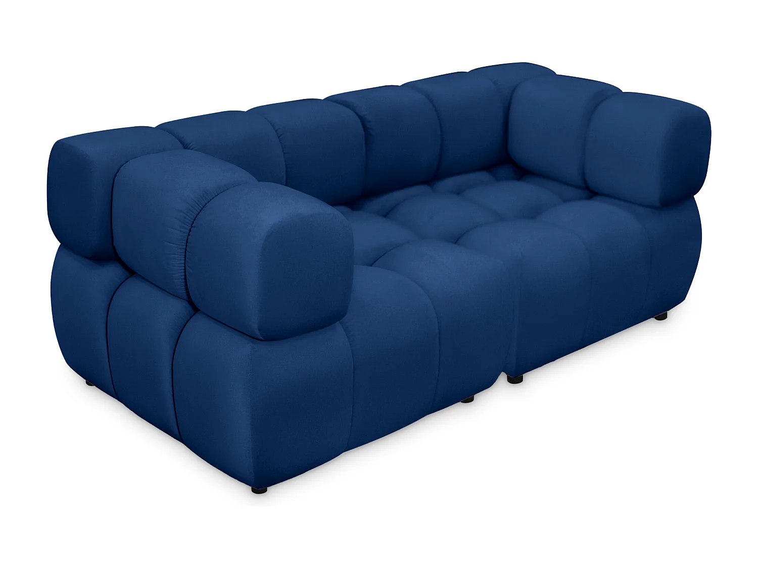 Sofa Tondo 3 s - Bluvel 86 dunkelblau