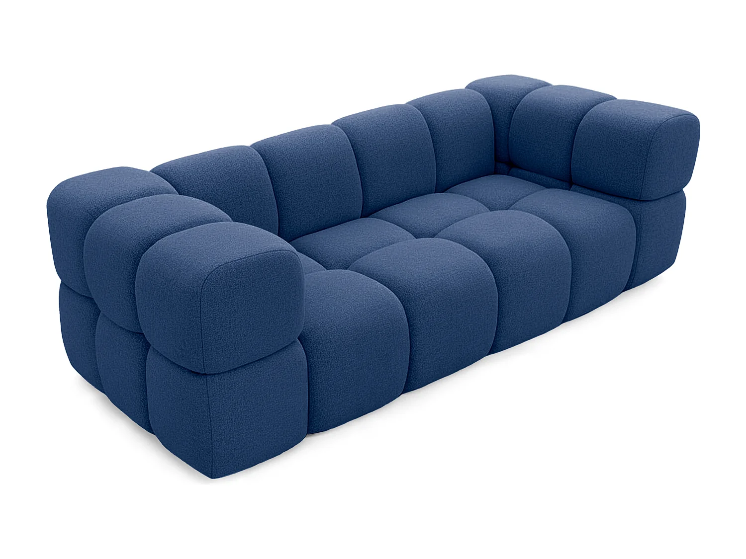 Sofa Tondo 3 s - Bluvel 86 dunkelblau