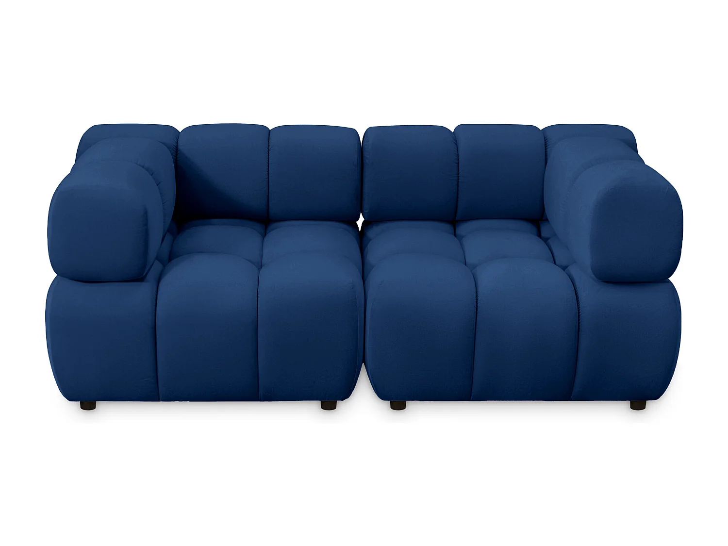 Sofa Tondo 3 s - Bluvel 86 dunkelblau