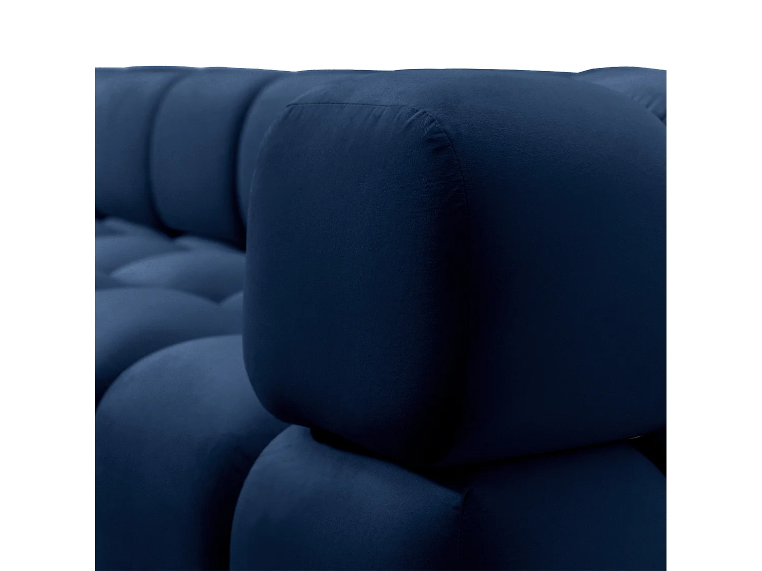 Sofa Tondo 3 s - Bluvel 86 dunkelblau
