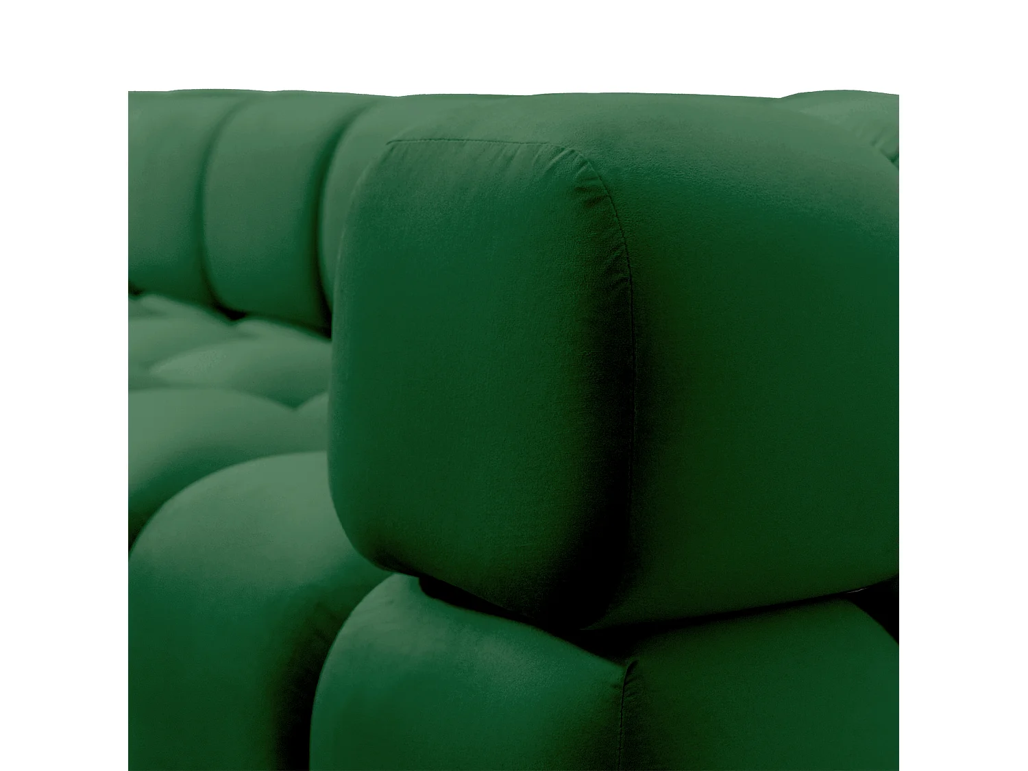 Tondo 4S Design Sofa Modulares Bubble Couch 4-Sitzer Samt Bluvel 78 Grün