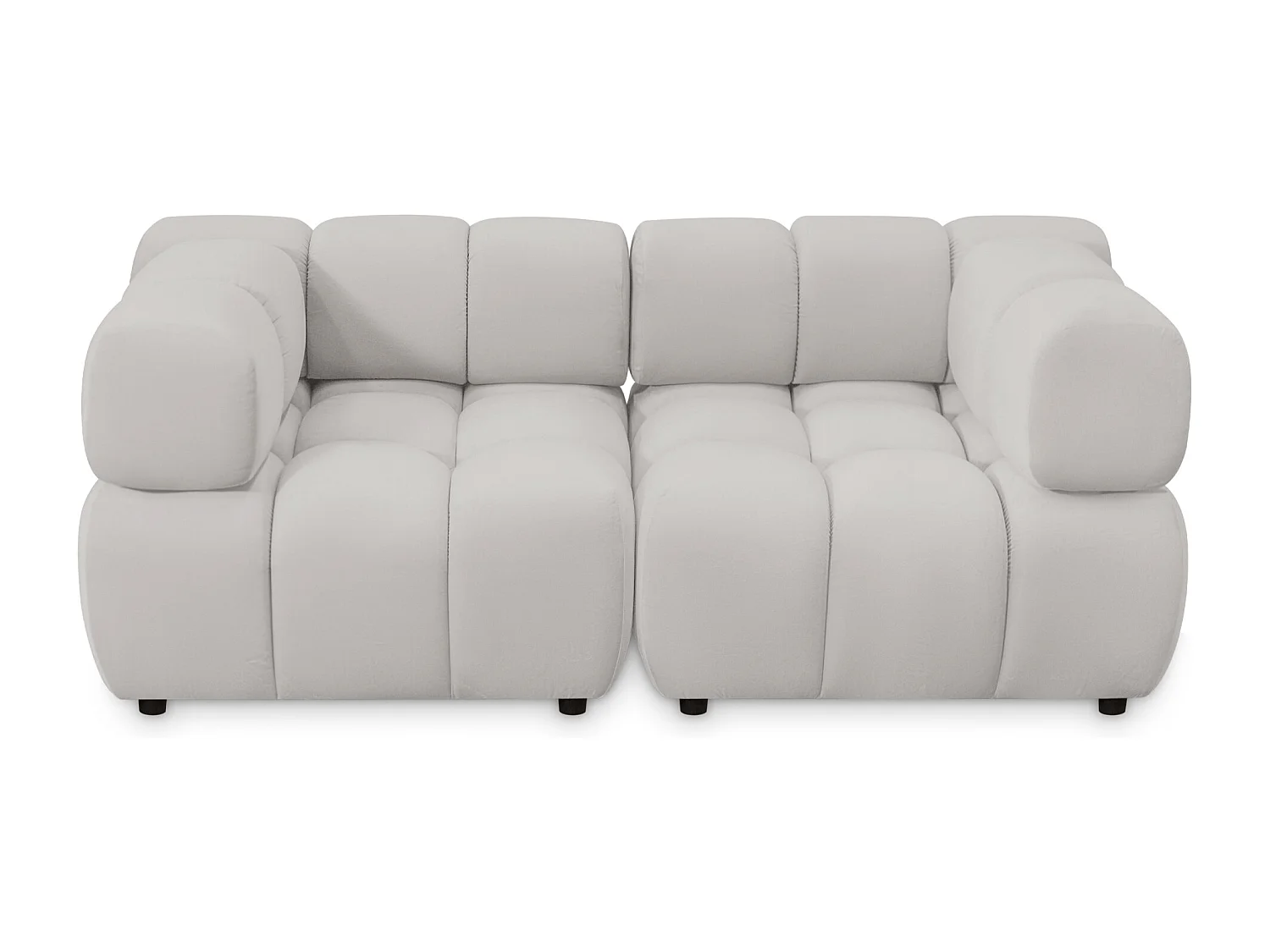 Sofa Tondo 3 s-Bluvel 03 Hellgrau