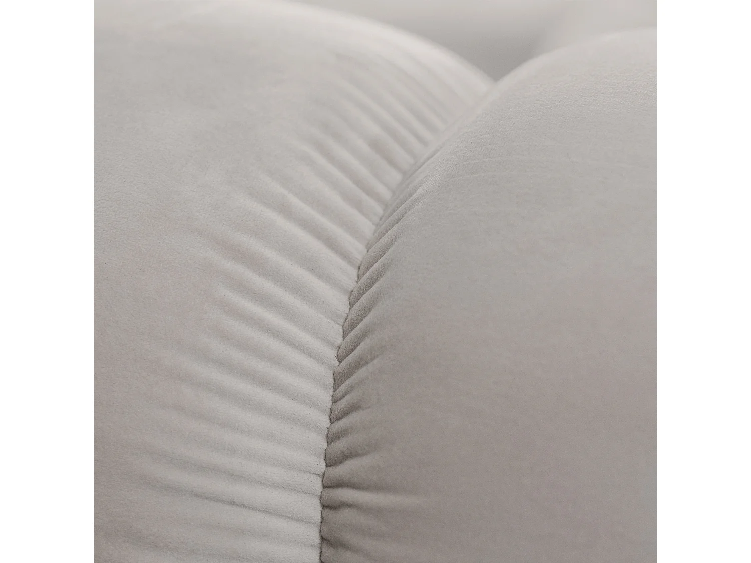 Tondo 4S Design Sofa Modulares Bubble Couch 4-Sitzer Samt Bluvel 03 Hellgrau