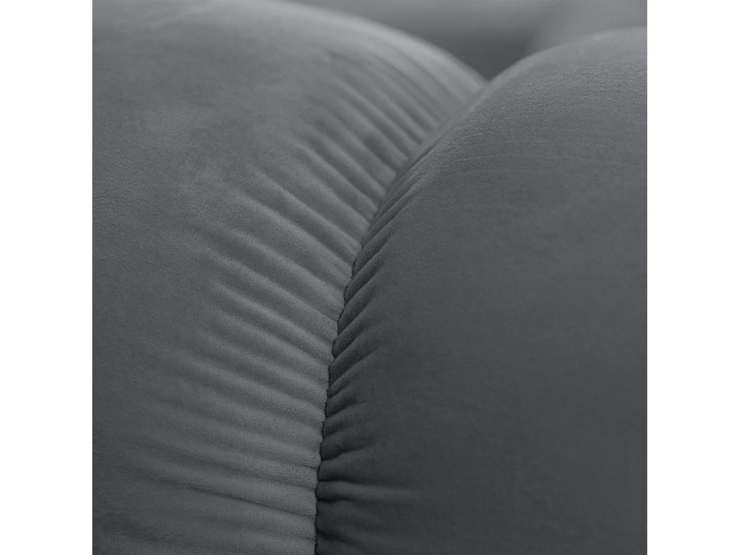 Tondo 4S Design Sofa Modulares Bubble Couch 4-Sitzer Samt Bluvel 14 Grau