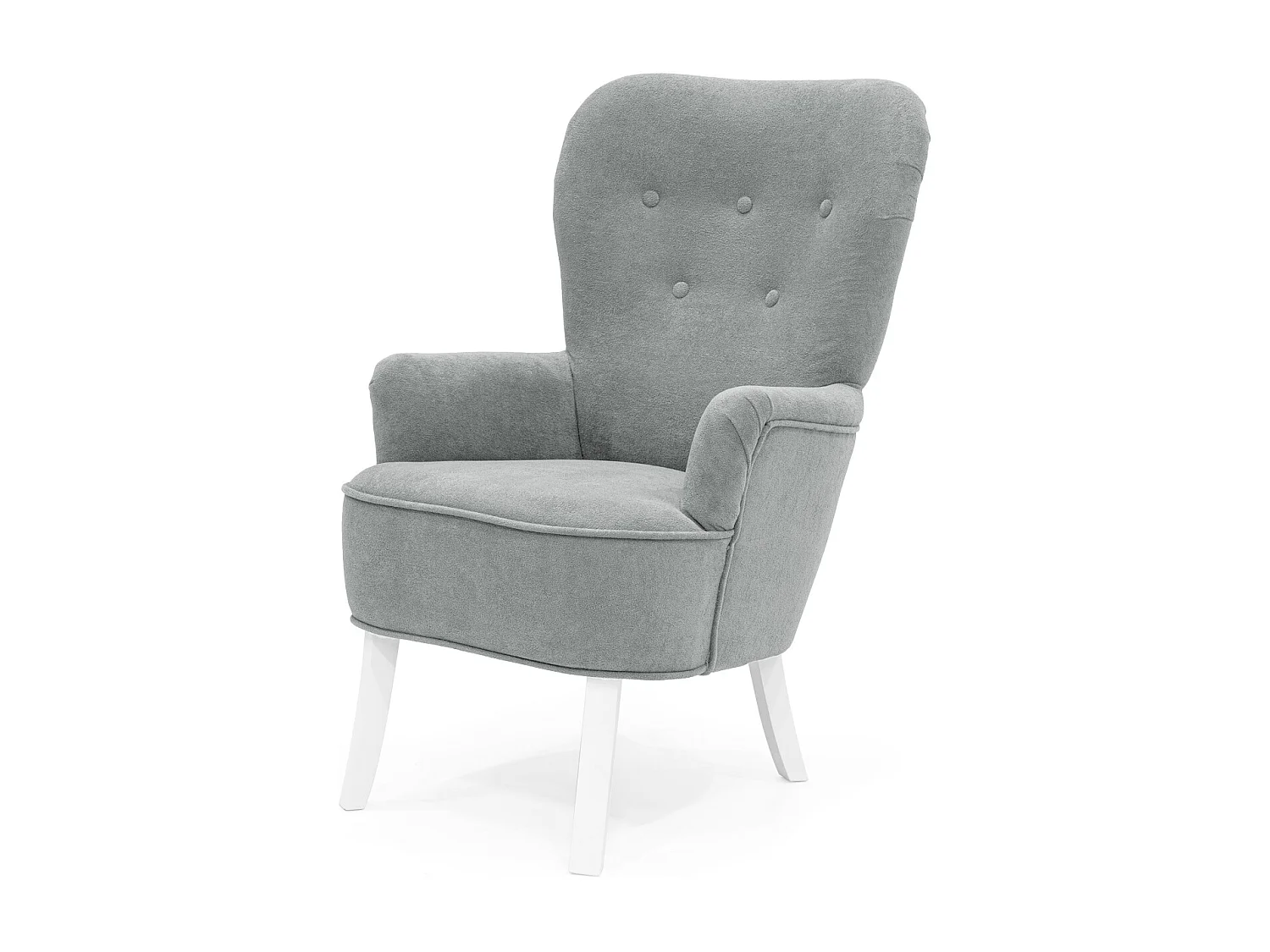 Retro-Sessel Sofiland Velo mit Velo-Stoffbezug – Farbe Grau