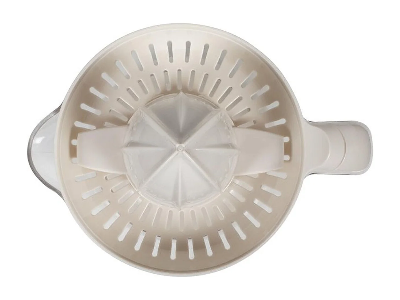 Elektrische citruspers Livoo DOD131C 25W met maatbeker 700 ml en 2 kegels, gebroken wit