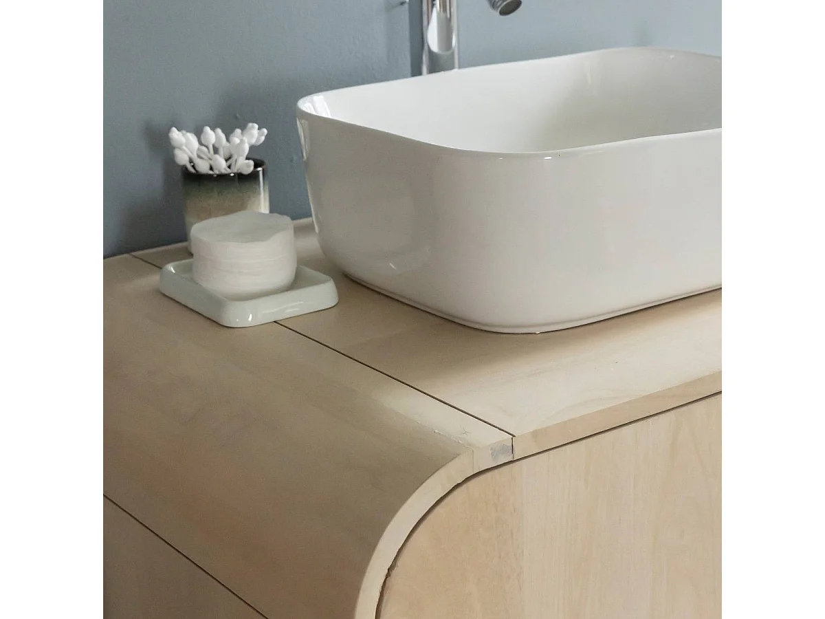 Meuble sous vasque en bois de manguier Yoni