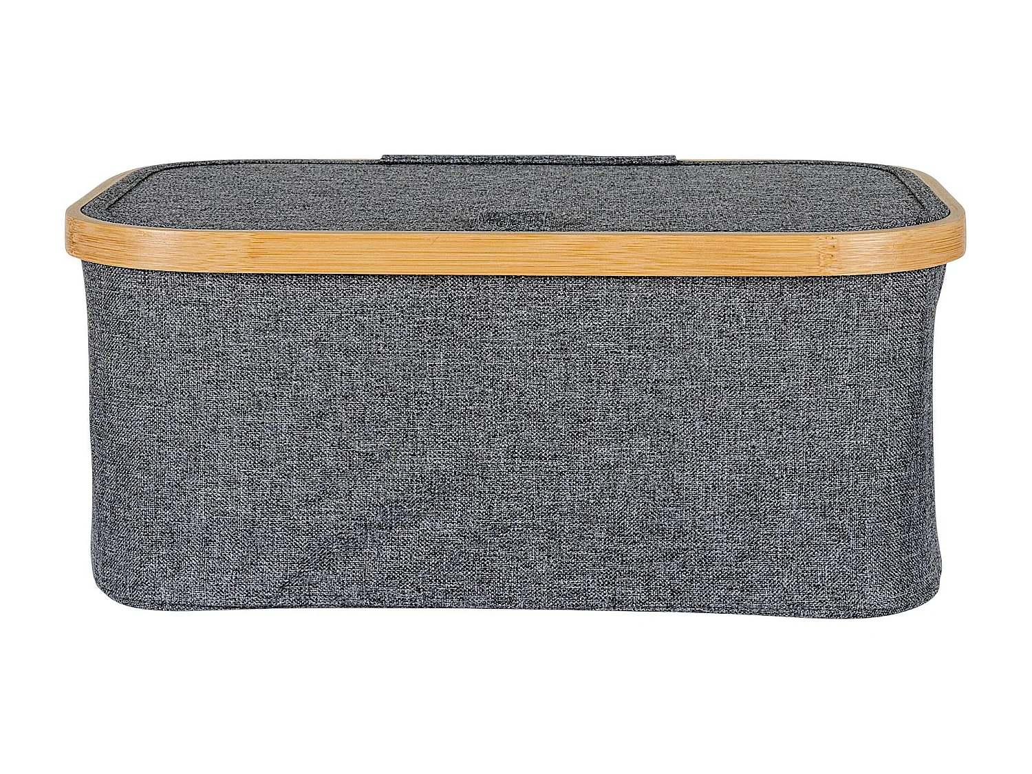 Panier de rangement gris avec couvercle 38 cm
