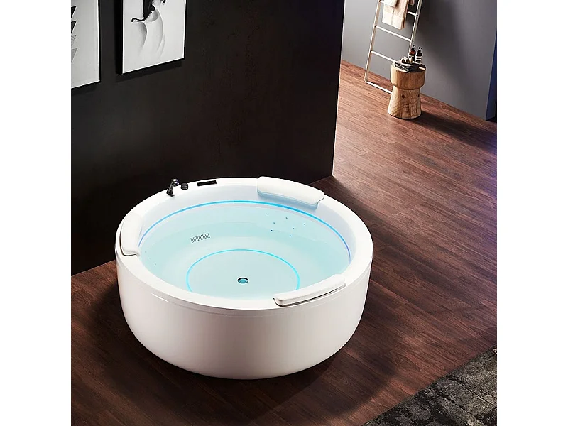 Baignoire balnéo ronde GEYSER Archipel®- 160 cm - 2 à 3 personnes