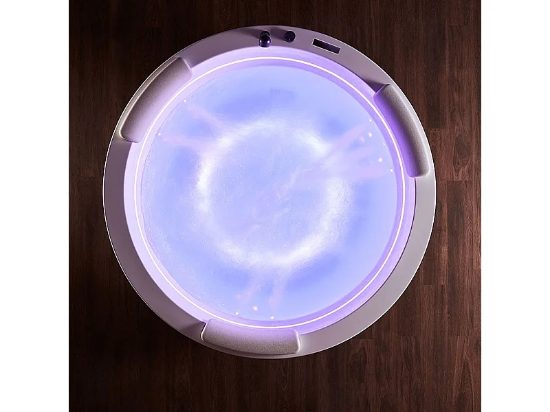 Baignoire balnéo ronde GEYSER Archipel®- 160 cm - 2 à 3 personnes