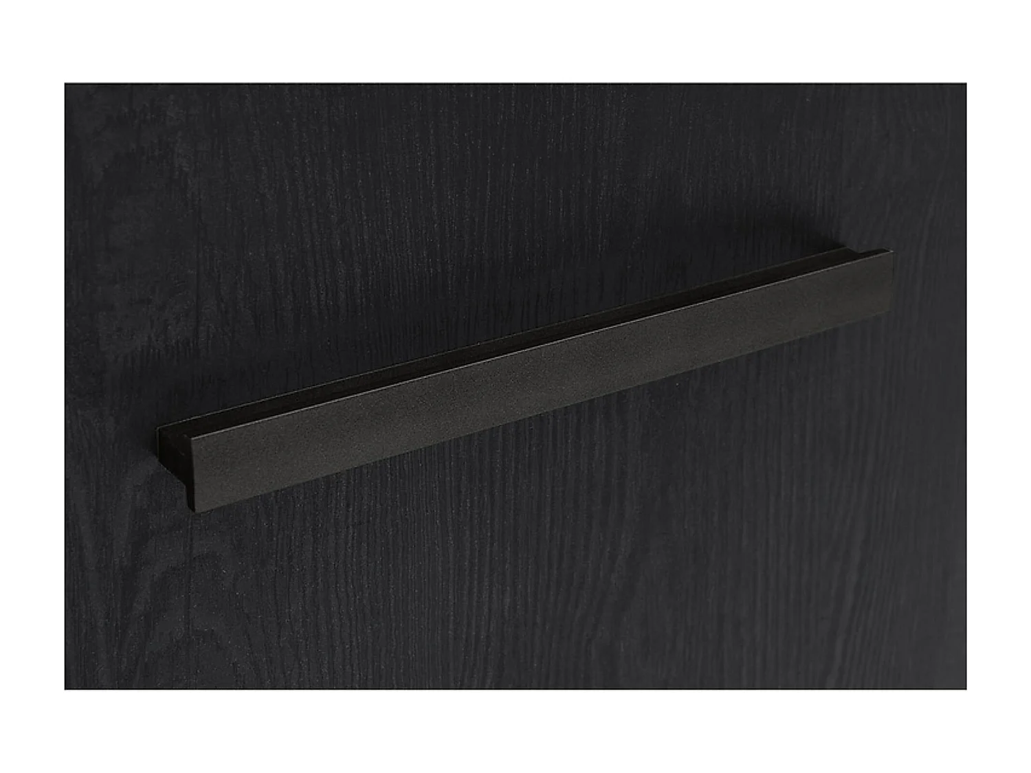 Vitrine en verre trempé à 1 porte avec éclairage LED, coloris Chêne marron foncé/Chêne noir - Longueur 68 x Profondeur 39,5 x Hauteur 196,5 cm