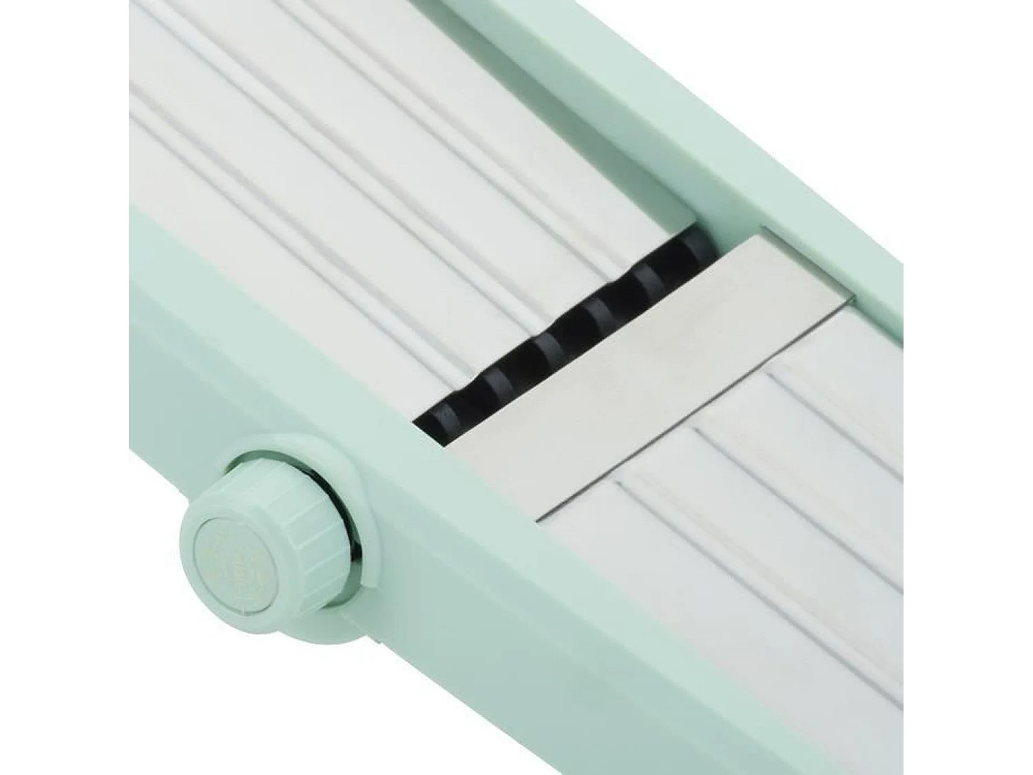 Mandolina 3 w 1 ze stali nierdzewnej regulowana 3-9 mm z odłączanym uchwytem, bezpiecznym popychaczem i antypoślizgowymi nóżkami