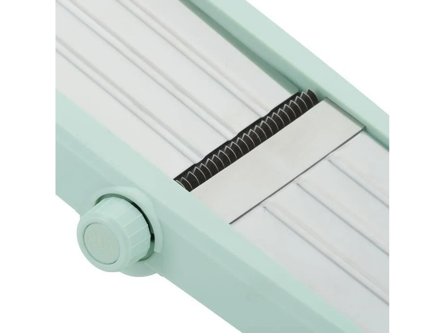 Mandolina 3 w 1 ze stali nierdzewnej regulowana 3-9 mm z odłączanym uchwytem, bezpiecznym popychaczem i antypoślizgowymi nóżkami