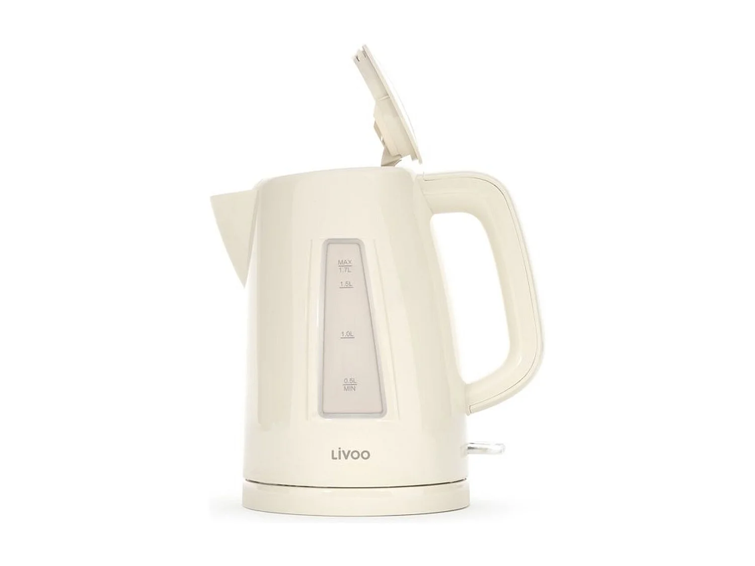 Czajnik elektryczny LIVOO DOD184C 1,7L 2200W kremowy z ustawieniami temperatur i funkcją podtrzymywania ciepła