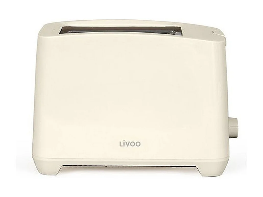 Livoo DOD162C Broodrooster 2 sleuven 750W gebroken wit, thermostaat 7 niveaus, ontdooien en opwarmfunctie