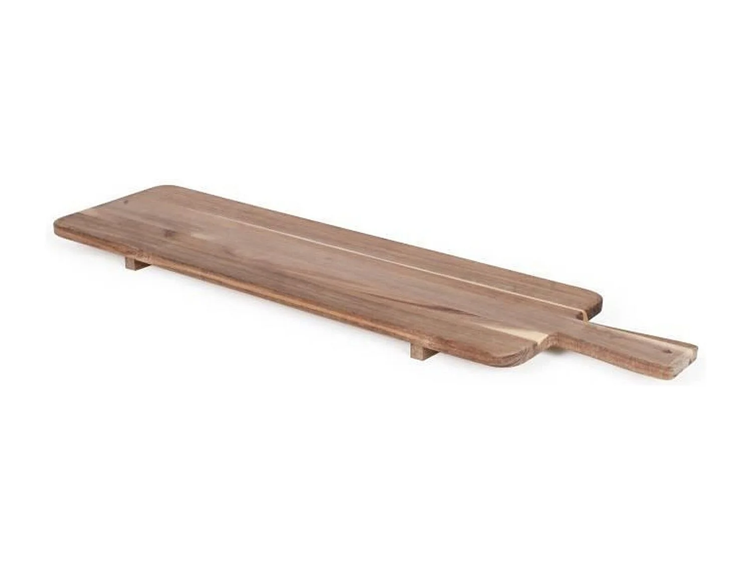 Maxi planche apéritive bois acacia FSC 75 x 19,5 cm - Pieds en bois