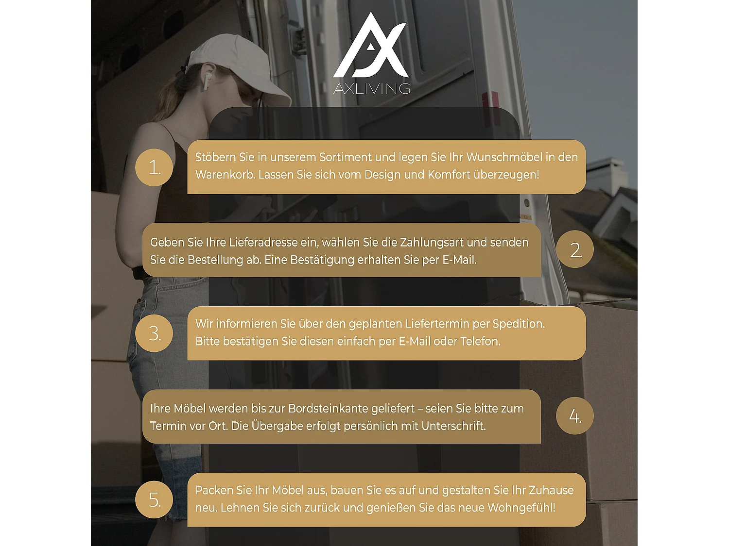 AX LIVING Canapé 3 places Aydin velours côtelé gris 238 cm convertible