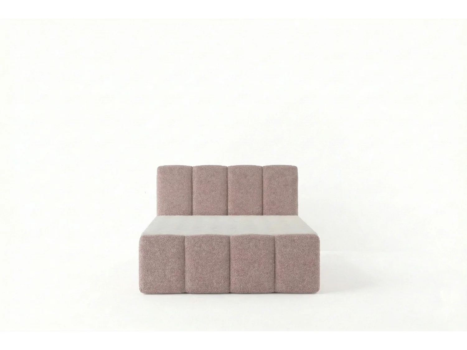 Élégant lit tapissé KORA 120x200 cm en tissu CENTAUR 5 rose