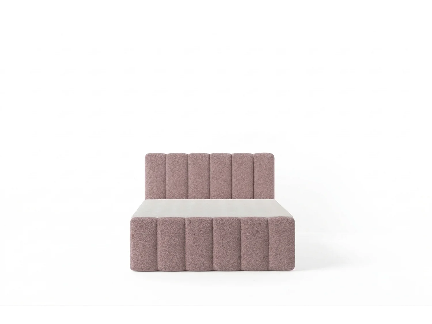 Élégant lit capitonné KORA 180x200 cm en tissu CENTAUR 5 rose