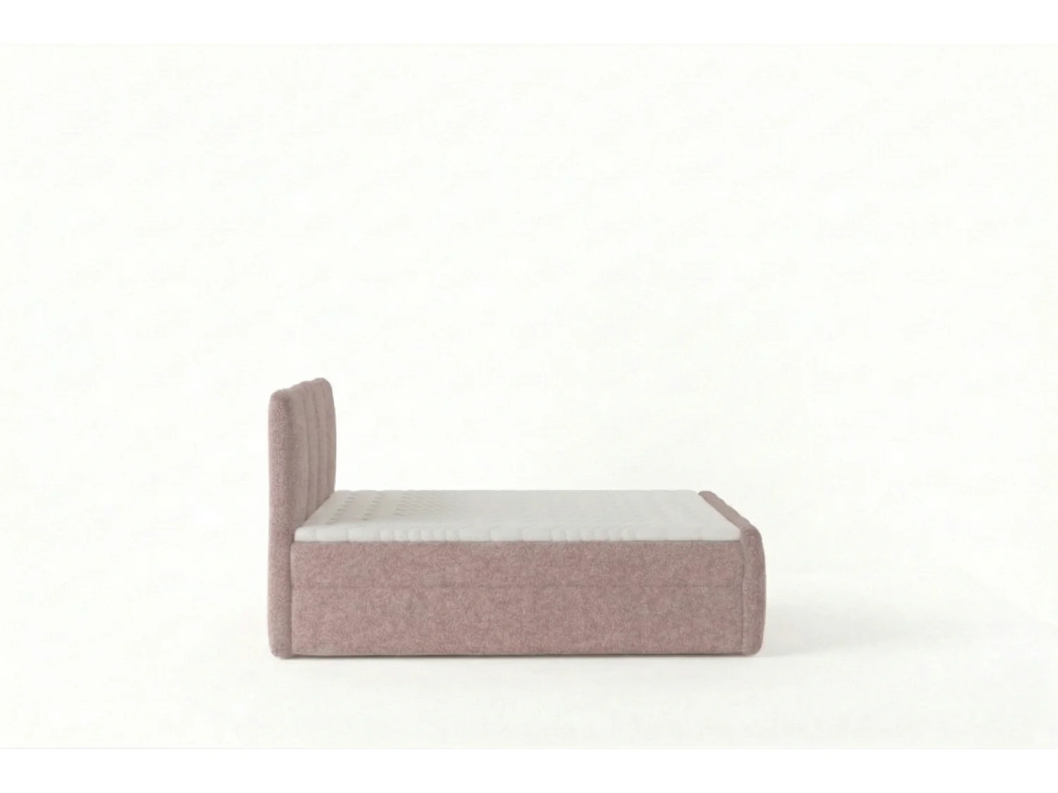 Élégant lit capitonné KORA 180x200 cm en tissu CENTAUR 5 rose