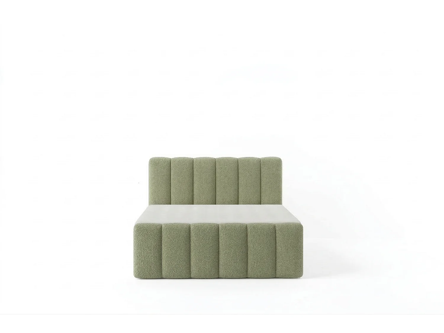 Élégant lit tapissé KORA 180x200 cm en tissu CENTAUR 13 vert