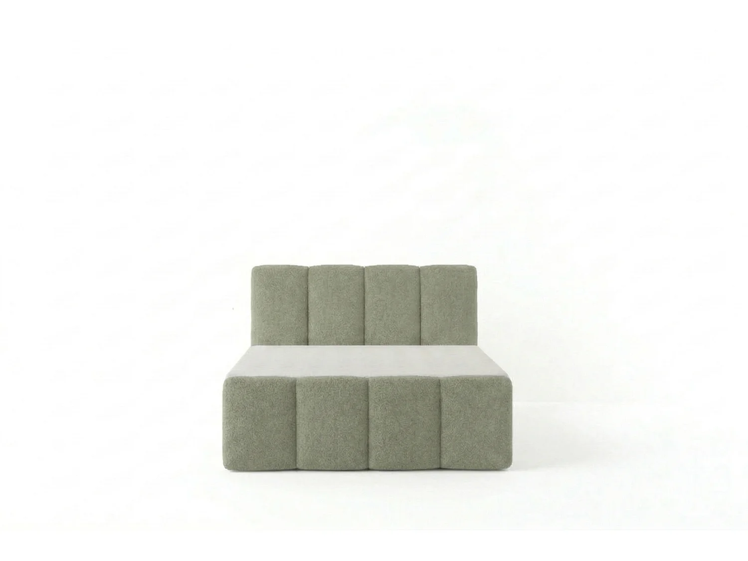 Élégant lit tapissé KORA 120x200 cm en tissu CENTAUR 13 vert