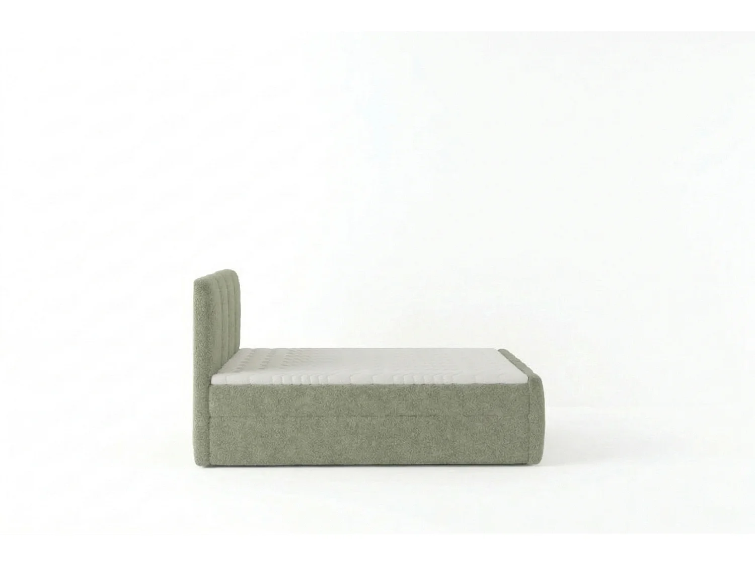 Élégant lit tapissé KORA 120x200 cm en tissu CENTAUR 13 vert