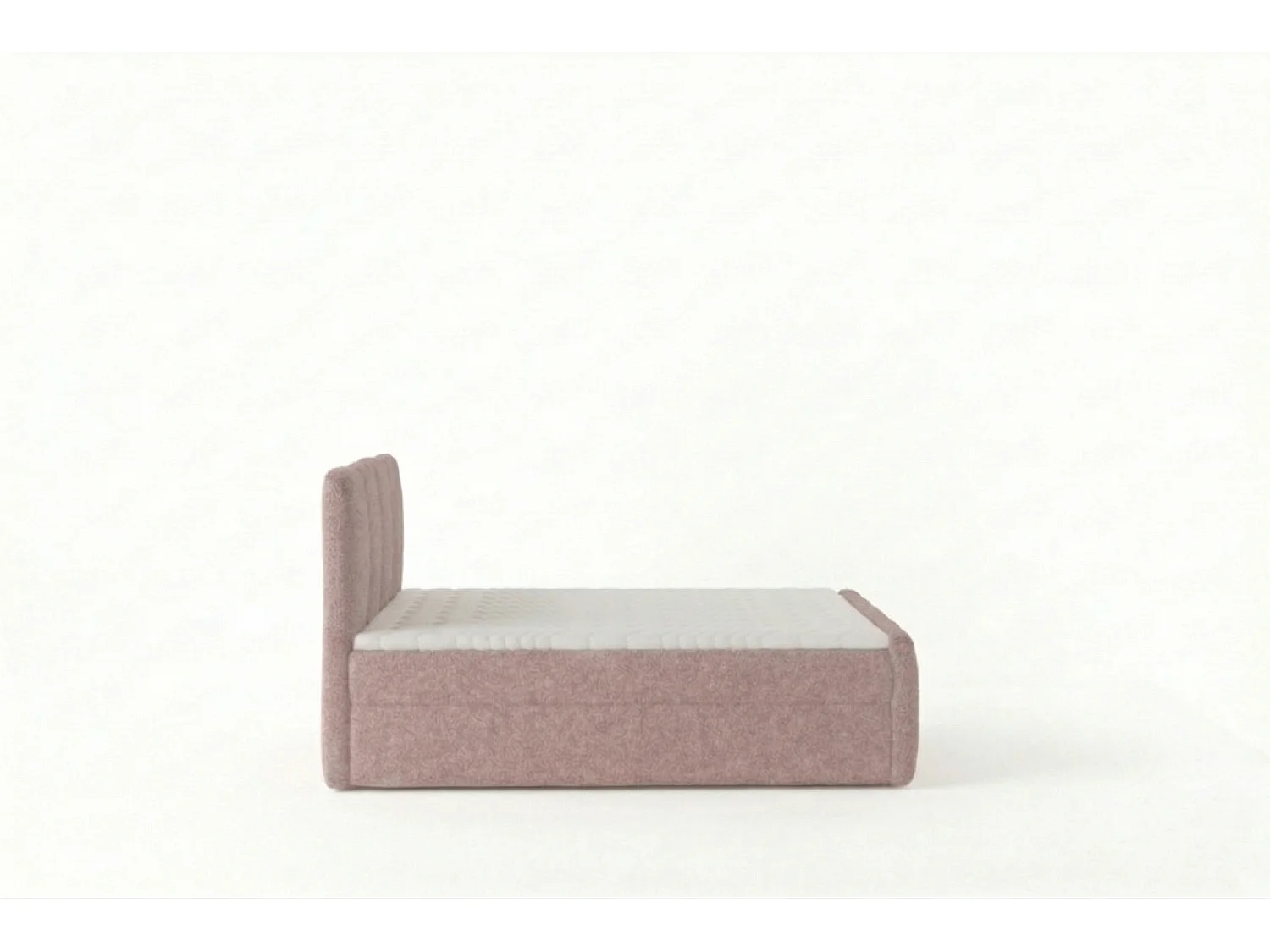 Élégant lit tapissé KORA 200x200 cm en tissu CENTAUR 5 rose