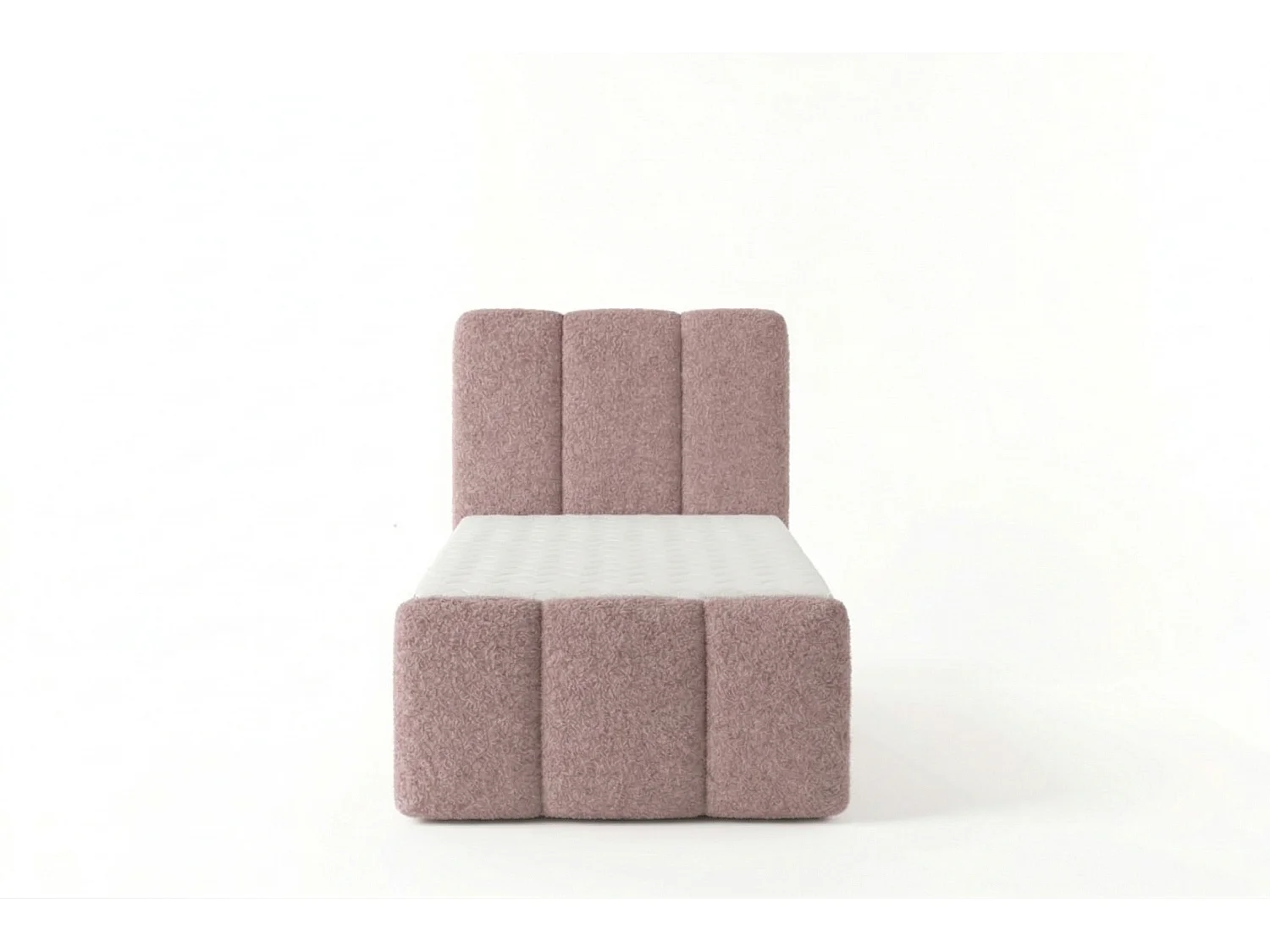 Élégant lit rembourré KORA 90x200 cm en tissu CENTAUR 5 rose