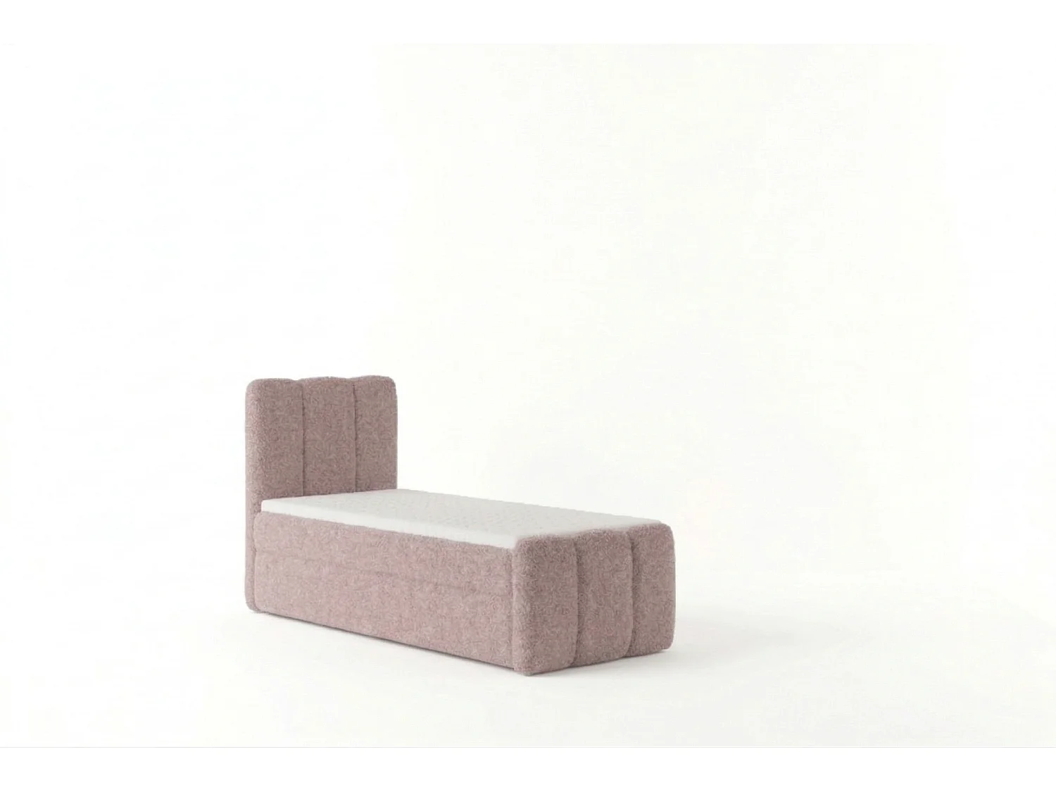 Élégant lit rembourré KORA 90x200 cm en tissu CENTAUR 5 rose