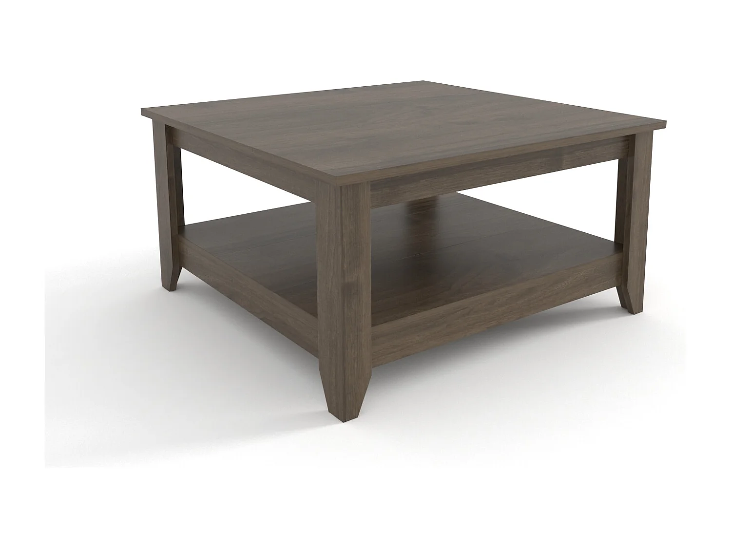 Lea 90 cm Table Basse Carré (Noyer)
