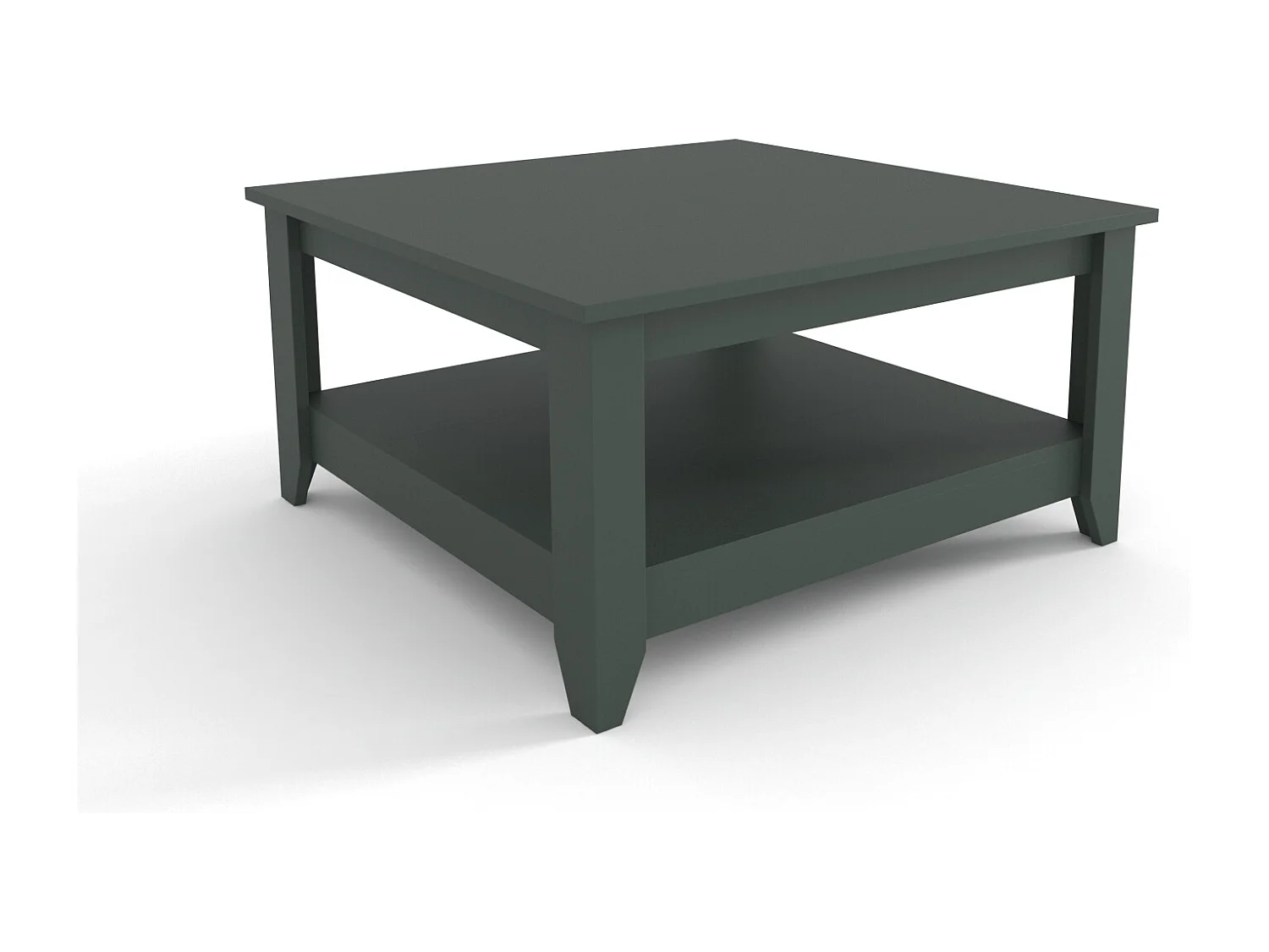 Lea 90 cm Table Basse Carré (Silva Vert)