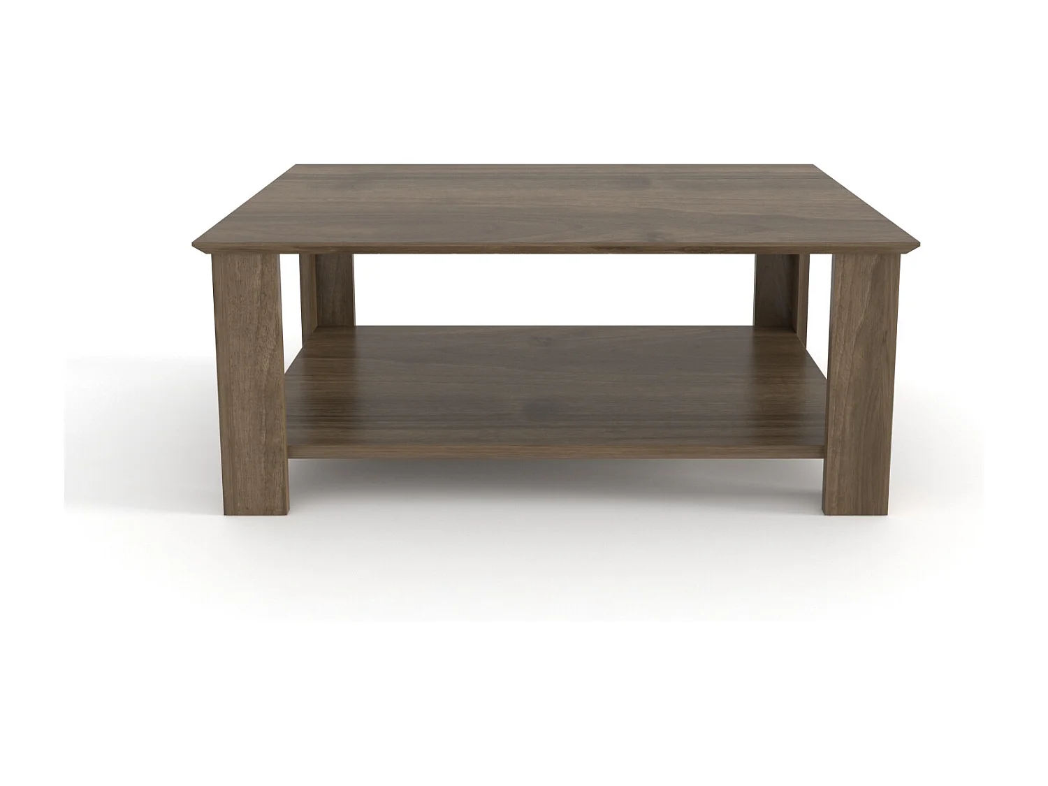 Leroy Table Basse 90 cm x 60 cm Rectangulaire (Noyer)