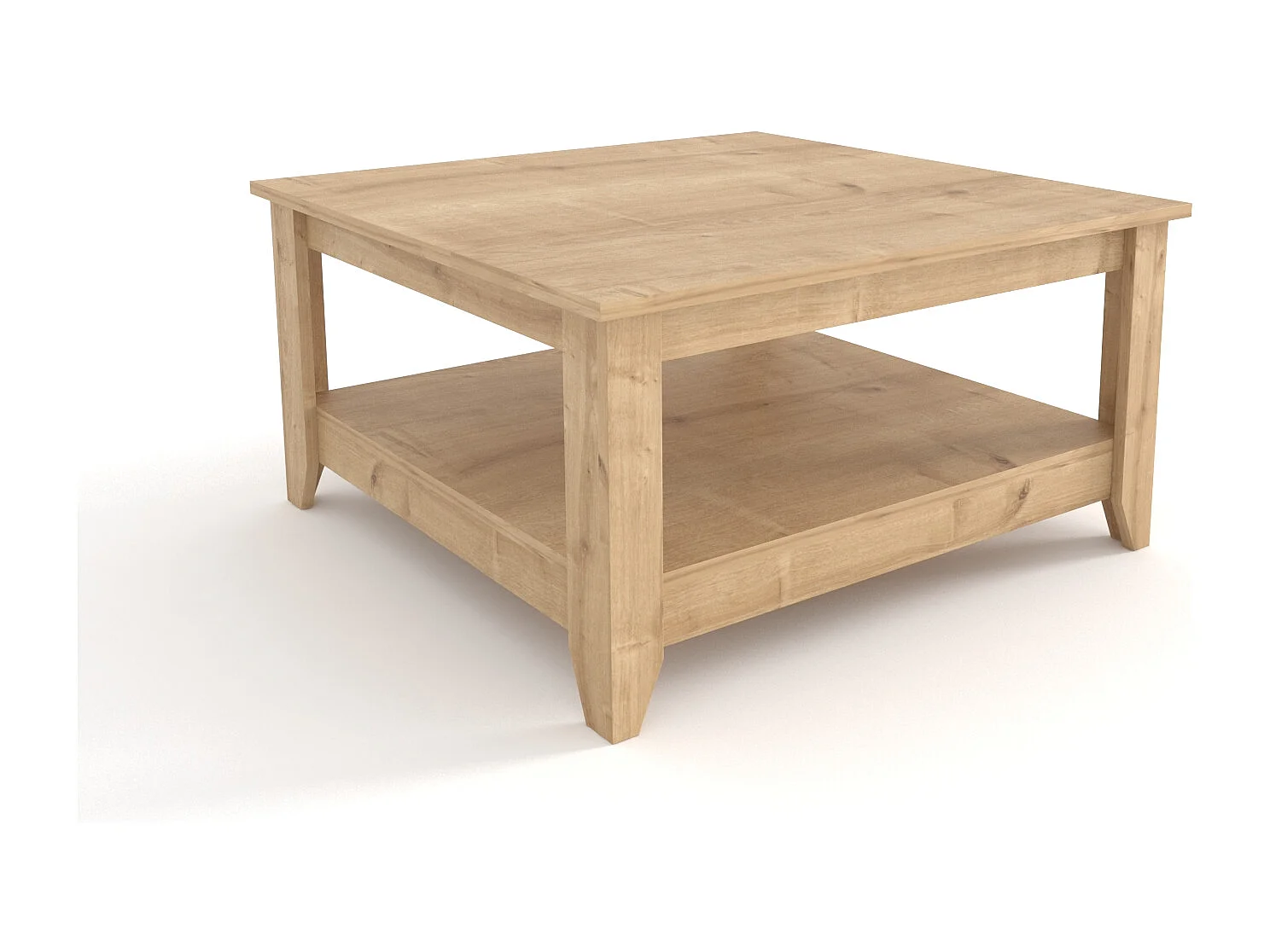 Lea 90 cm Table Basse Carré (Travertine)