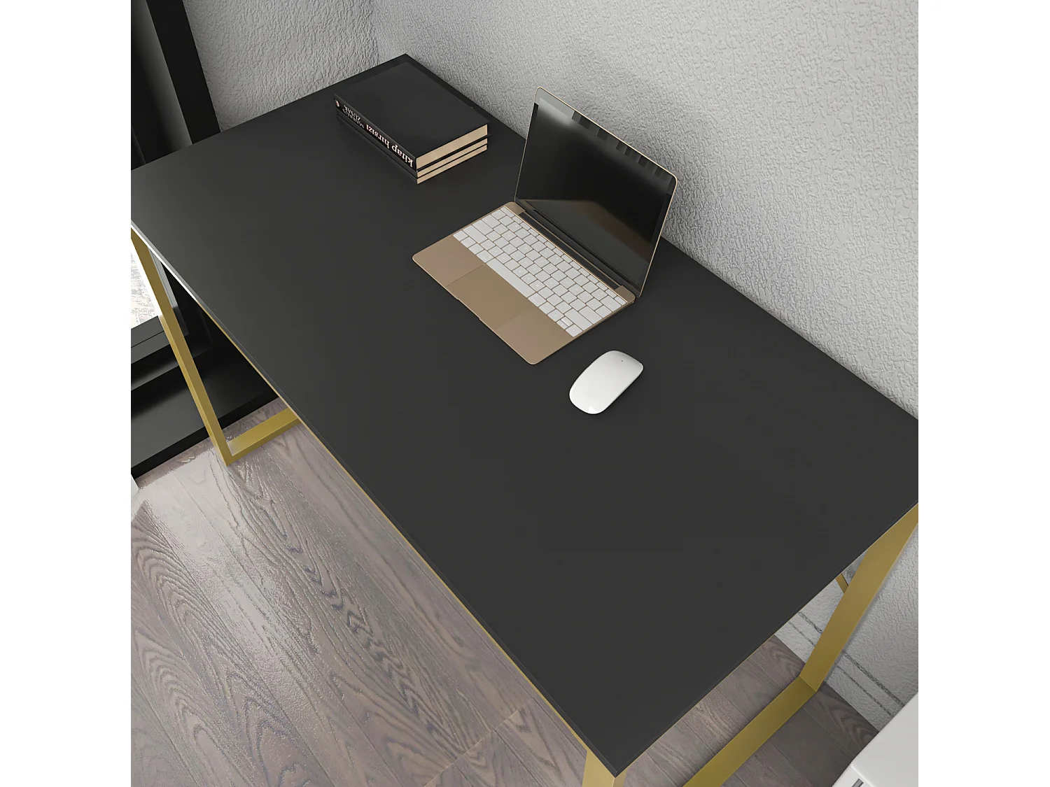 Layton Bureau 120 cm x 74 cm x 60 cm - Cadre Métallique