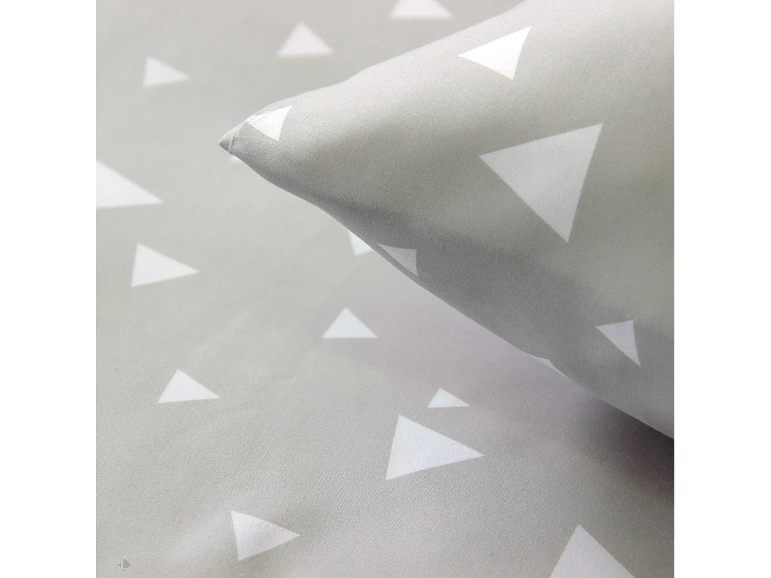 Parure de lit 240x220 cm microfibre PISA gris Perle