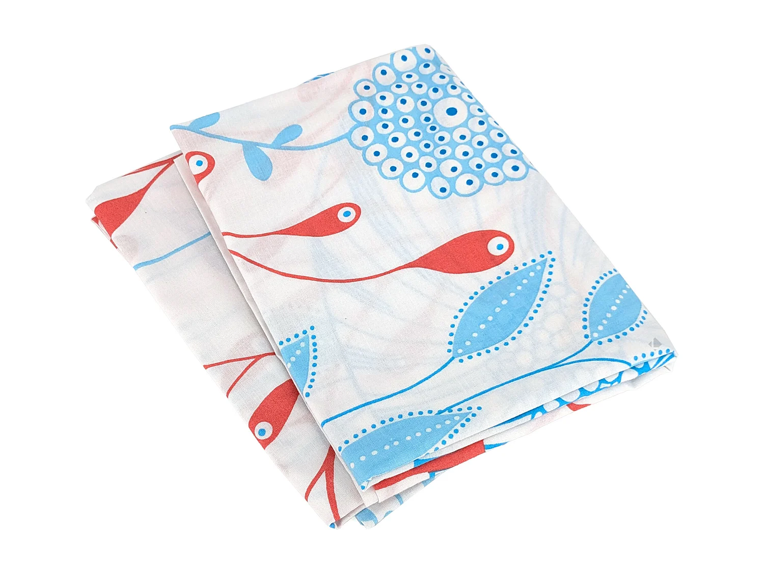 Parure de lit 260x240 cm coton biologique HECTOR bleu Turquoise