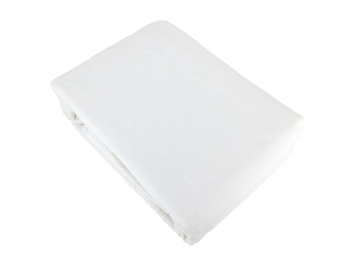 Parure de lit 240x220 cm coton lin lavé LINO blanc 3 pièces